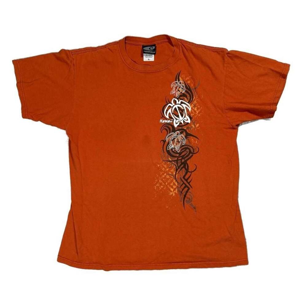 Performance Surfwear Hawaii Turtle Tribal Print T-Shirt